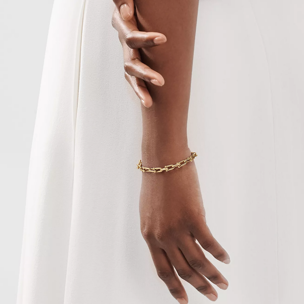[Sparkle Jewelry]HARDWEAR SMALL LINK 26 MOTIF GOLD BRACELET