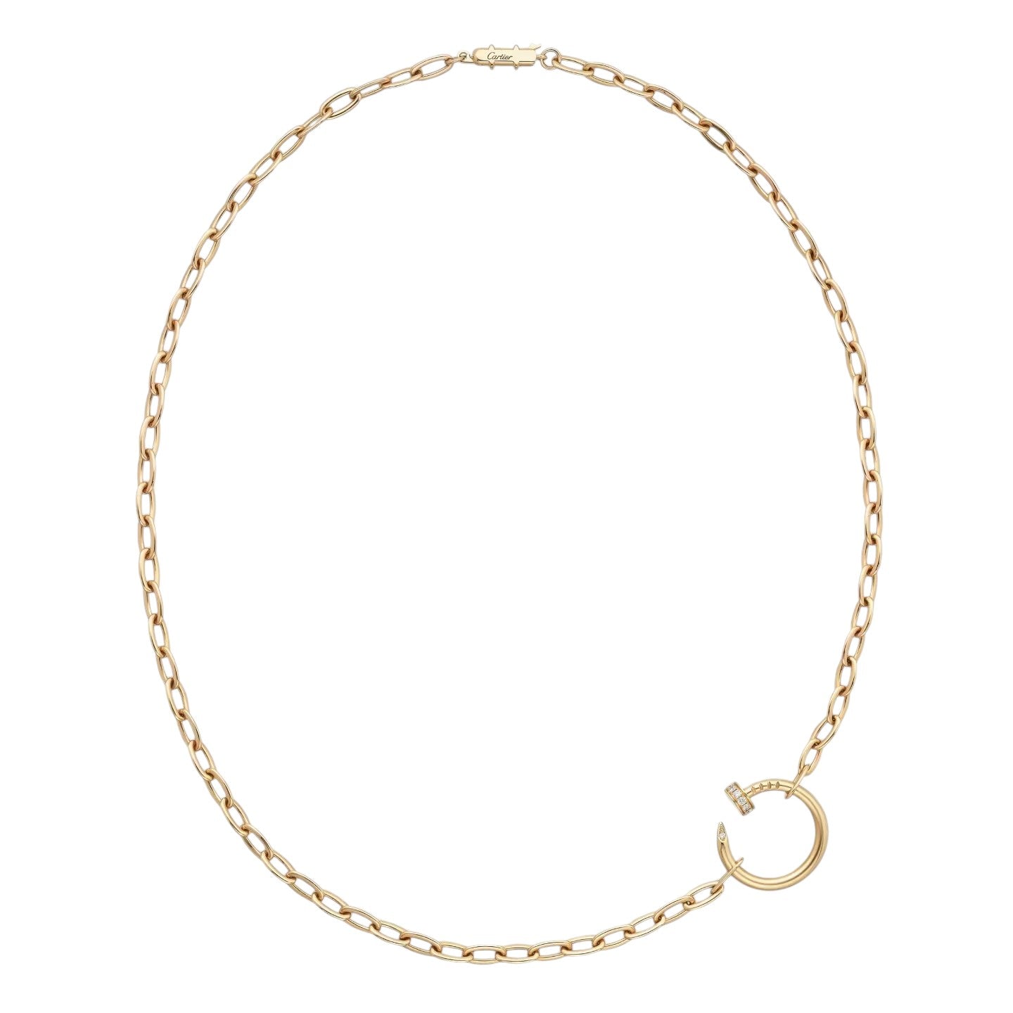 [Sparkle]CLOU DIAMOND NAIL PENDANT NECKLACE