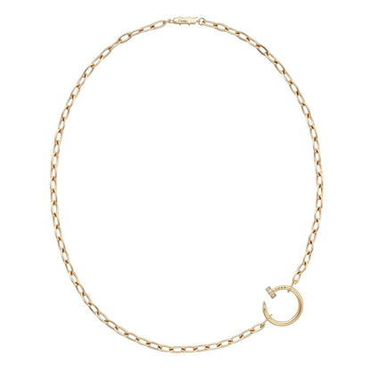 [Sparkle]CLOU DIAMOND NAIL PENDANT NECKLACE