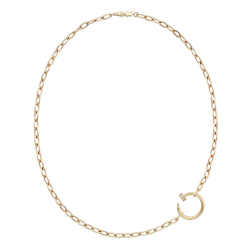 [Sparkle]CLOU DIAMOND NAIL PENDANT NECKLACE