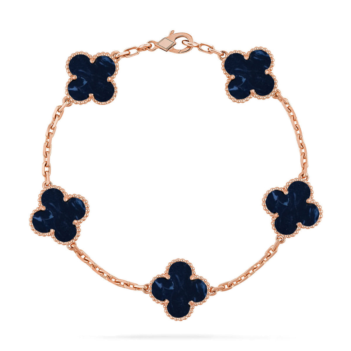 [sparkle Jewelry ]CLOVER 5 MOTIF PIETERSITE BRACELET COLLECTION