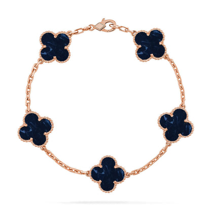 [sparkle Jewelry ]CLOVER 5 MOTIF PIETERSITE BRACELET COLLECTION