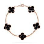 [sparkle Jewelry ] CLOVER 5 MOTIF PULSAR STONE BRACELET COLLECTION