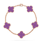 [sparkle Jewelry ] CLOVER 5 MOTIF VIOLET BRACELET COLLECTION