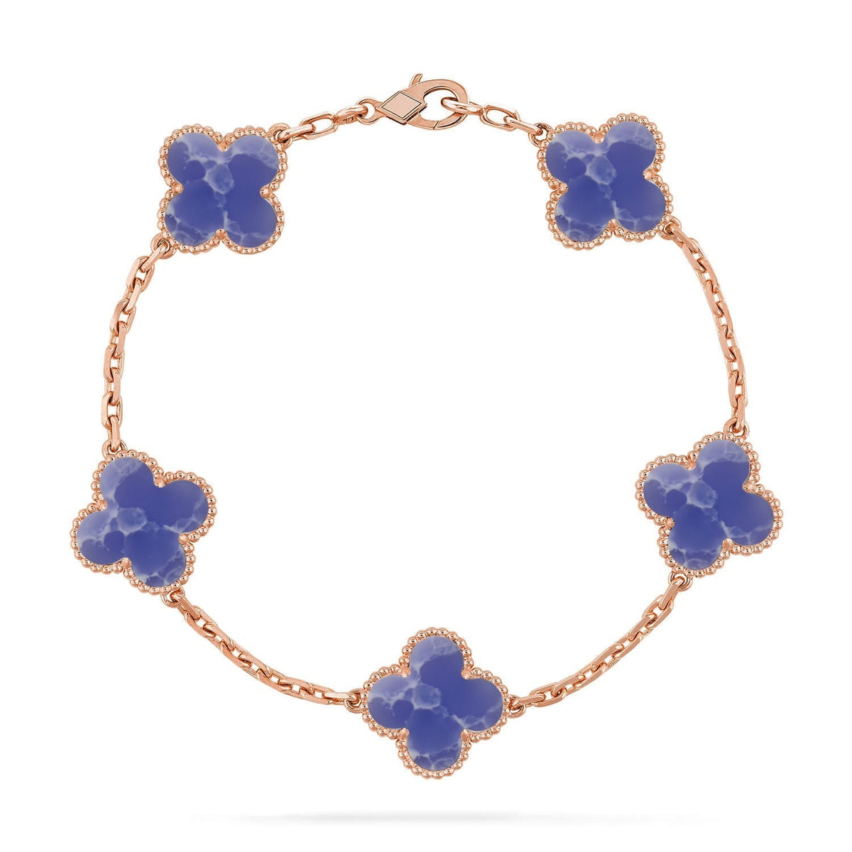 [sparkle Jewelry ]CLOVER 5 MOTIF BLUE VEINS BRACELET COLLECTION
