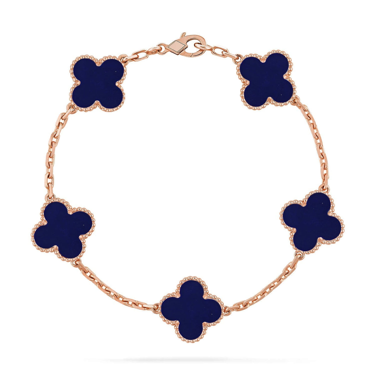 [sparkle Jewelry ]CLOVER 5 MOTIF LAPIS LAZULI BRACELET COLLECTION