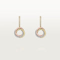 [sparkle Jewelery]TRINITY HALF DIAMOND  EARRINGS