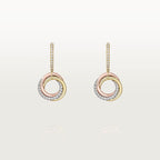 [sparkle Jewelery]TRINITY HALF DIAMOND  EARRINGS