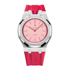 Steel Case & Fluoroelastomer Strap Full‑wrap Embedded Watch Band