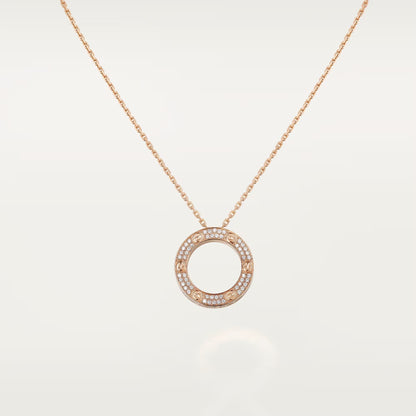 [sparkle Jewelery]LOVE NECKLACE 16MM  FULL DIAMOND
