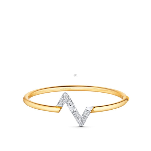 [Sparkle]VOLTE UPSIDE DOWN GOLD DIAMOND ARMBAND
