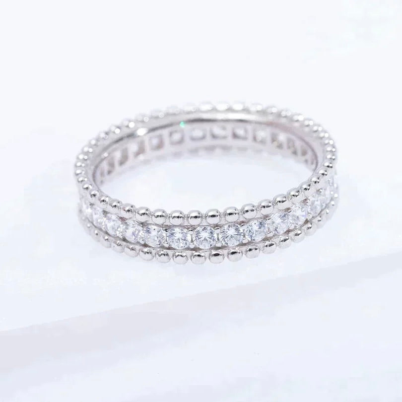 [sparkle Jewelry ]PERLEE DIAMOND SILVER RING