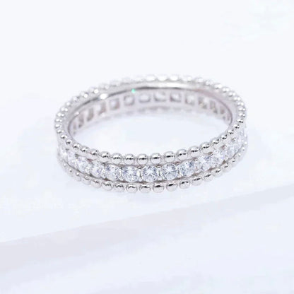 [sparkle Jewelry ]PERLEE DIAMOND SILVER RING