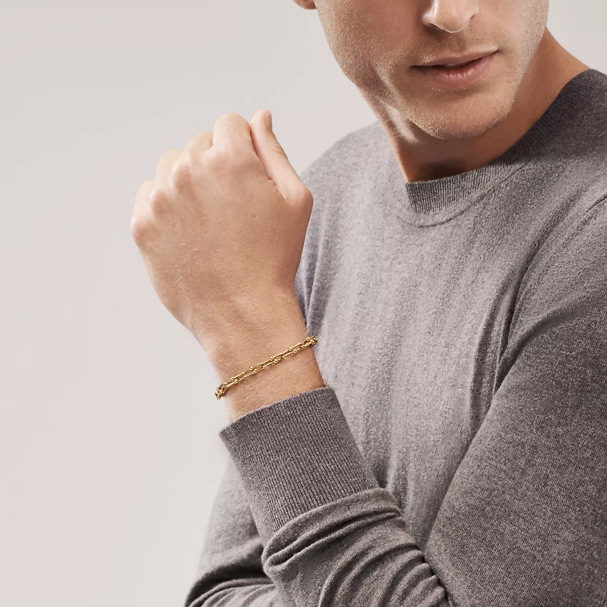 [Sparkle Jewelry]HARDWEAR SMALL LINK 26 MOTIF GOLD BRACELET