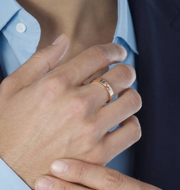 [sparkle Jewelry ]ALLIANCE LIENS VIDENCE 4MM RING