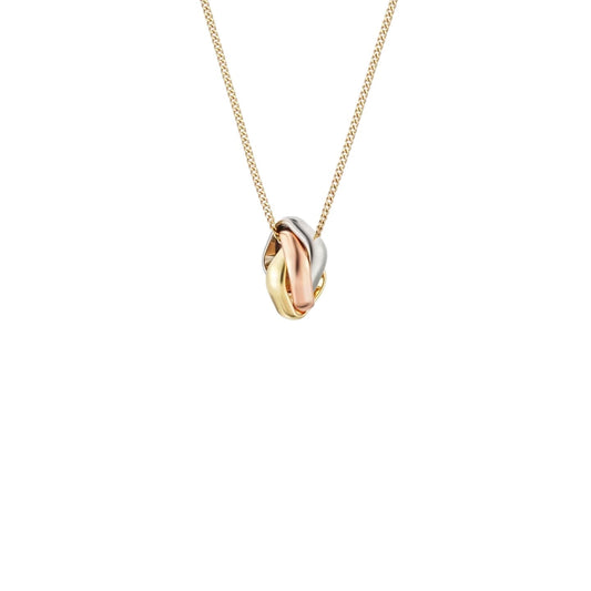 [Glitzer]DREIFARBIGE QUADRATISCHE RINGKETTE