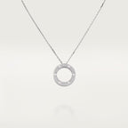 [sparkle Jewelery]LOVE NECKLACE 16MM  FULL DIAMOND