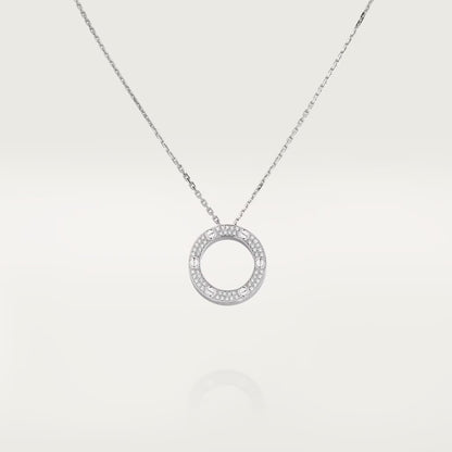 [sparkle Jewelery]LOVE NECKLACE 16MM  FULL DIAMOND