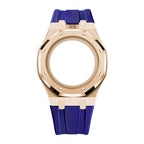 Steel Case & Fluoroelastomer Strap Full‑wrap Embedded Watch Band
