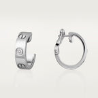 [sparkle Jewelery]LOVE EARRINGS 5.7MM 2 DIAMONDS
