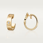 [sparkle Jewelery]LOVE EARRINGS 5.7MM 2 DIAMONDS