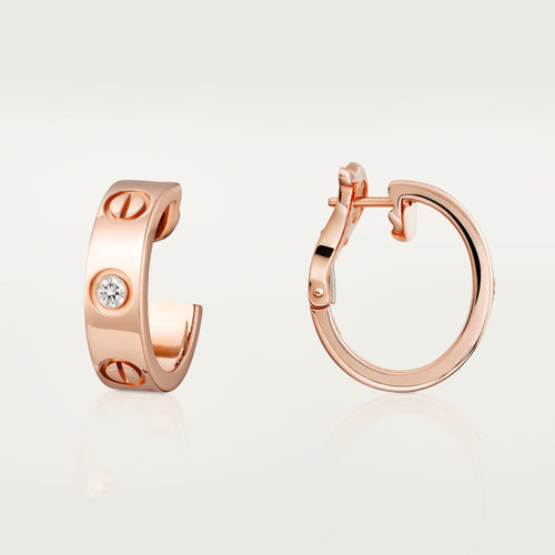 [sparkle Jewelery]LOVE EARRINGS 5.7MM 2 DIAMONDS