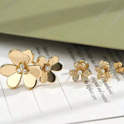 [sparkle Jewelry ]CLOVER COMOS GOLD DIAMOND RING