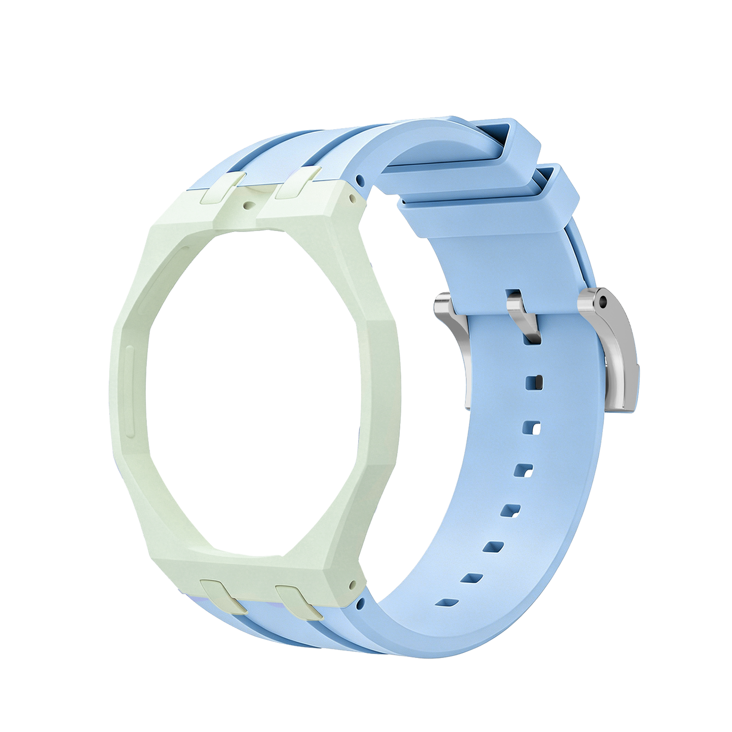 [Sparkle]Royal Oak Pop Exklusives Gehäuse aus Bioceramic & Silikonarmband Mix Color