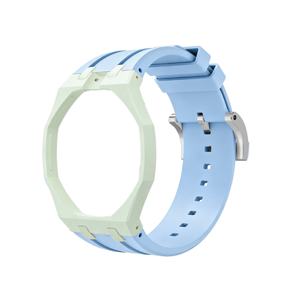 [Sparkle]Royal Oak Pop Exklusives Gehäuse aus Bioceramic & Silikonarmband Mix Color