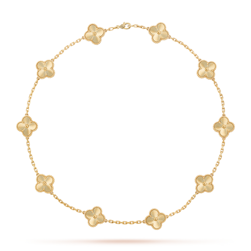[sparkle Jewelry ]CLOVER 10 MOTIFS LASER NECKLACE