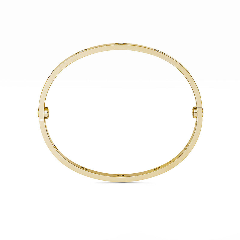 [Sparkle]KLASSISCHER 6.1MM LOVE ARMREIF - 10-DIAMANTEN