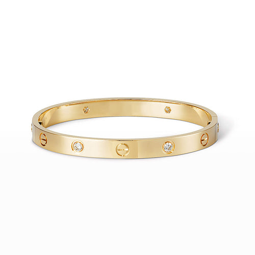 [Sparkle]KLASSISCHER 6.1MM LOVE ARMREIF – 4 DIAMANTEN
