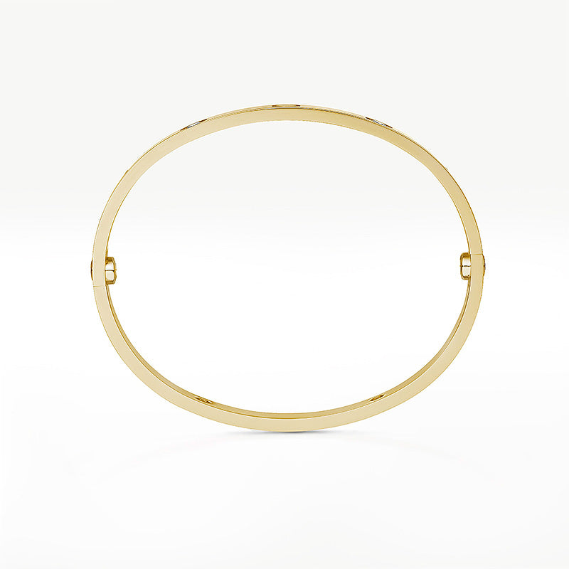 [Sparkle]KLASSISCHER 6.1MM LOVE ARMREIF – 4 DIAMANTEN