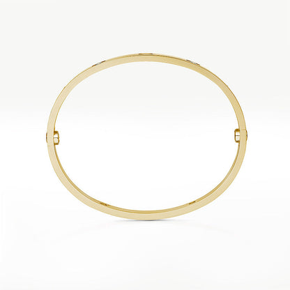 [Sparkle]KLASSISCHER 6.1MM LOVE ARMREIF – 4 DIAMANTEN