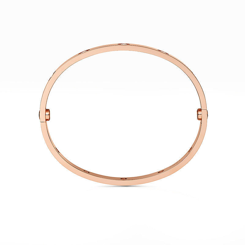 [Sparkle]KLASSISCHER 6.1MM LOVE ARMREIF - 10-DIAMANTEN