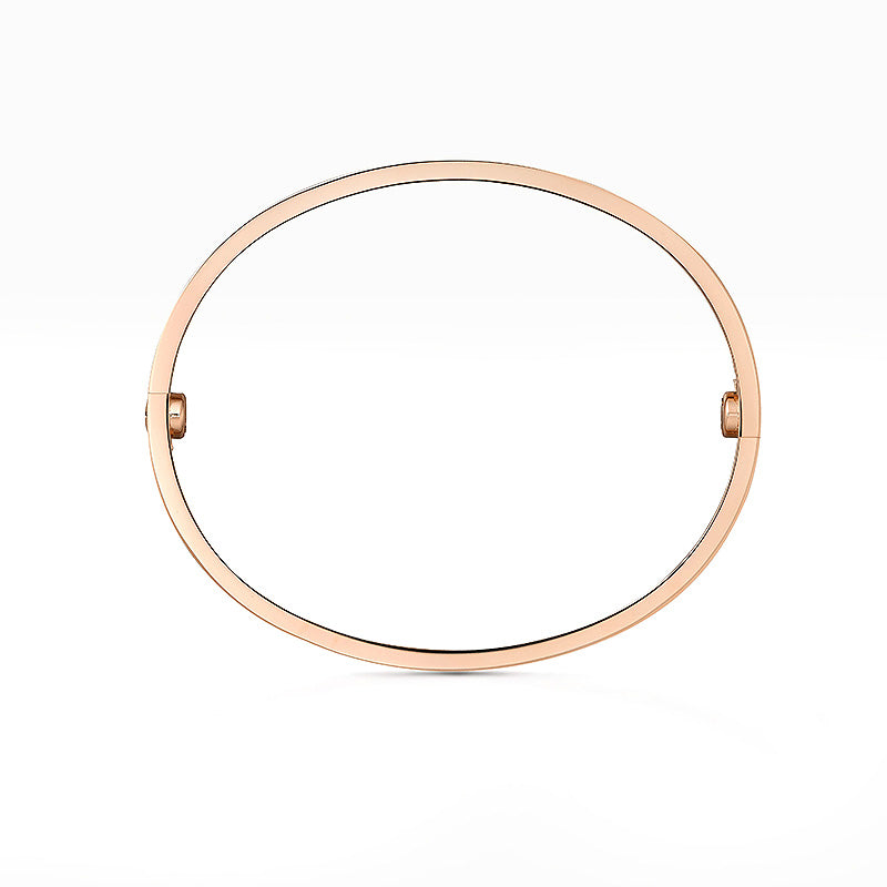 [Sparkle]KLASSISCHER 6.1MM LOVE ARMREIF – 4 DIAMANTEN