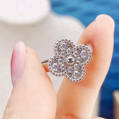 [sparkle Jewelry ]CLOVER DIAMOND RING