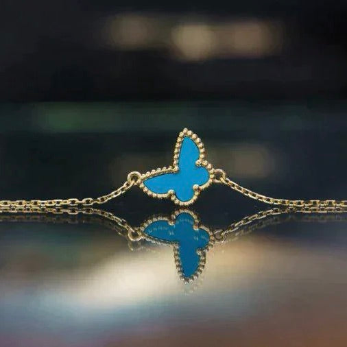[sparkle Jewelry ]BUTTERFLY TURQUOISE BUTTERFLY BRACELET