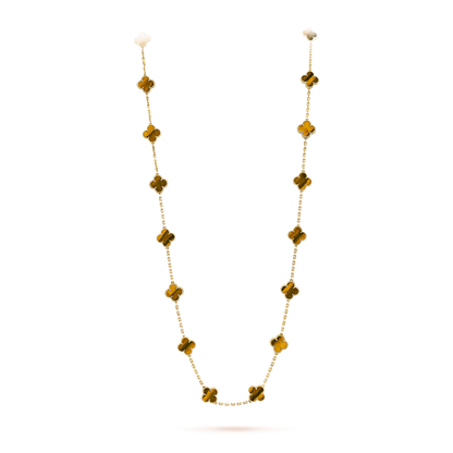 [sparkle Jewelry ]CLOVER 20 MOTIFS TIGER EYE ROSE GOLD