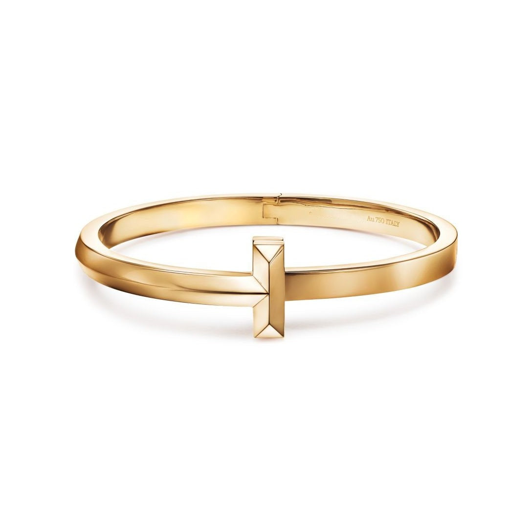 [Sparkle Jewelry]T1 WIDE HINGED BANGLE BRACELET
