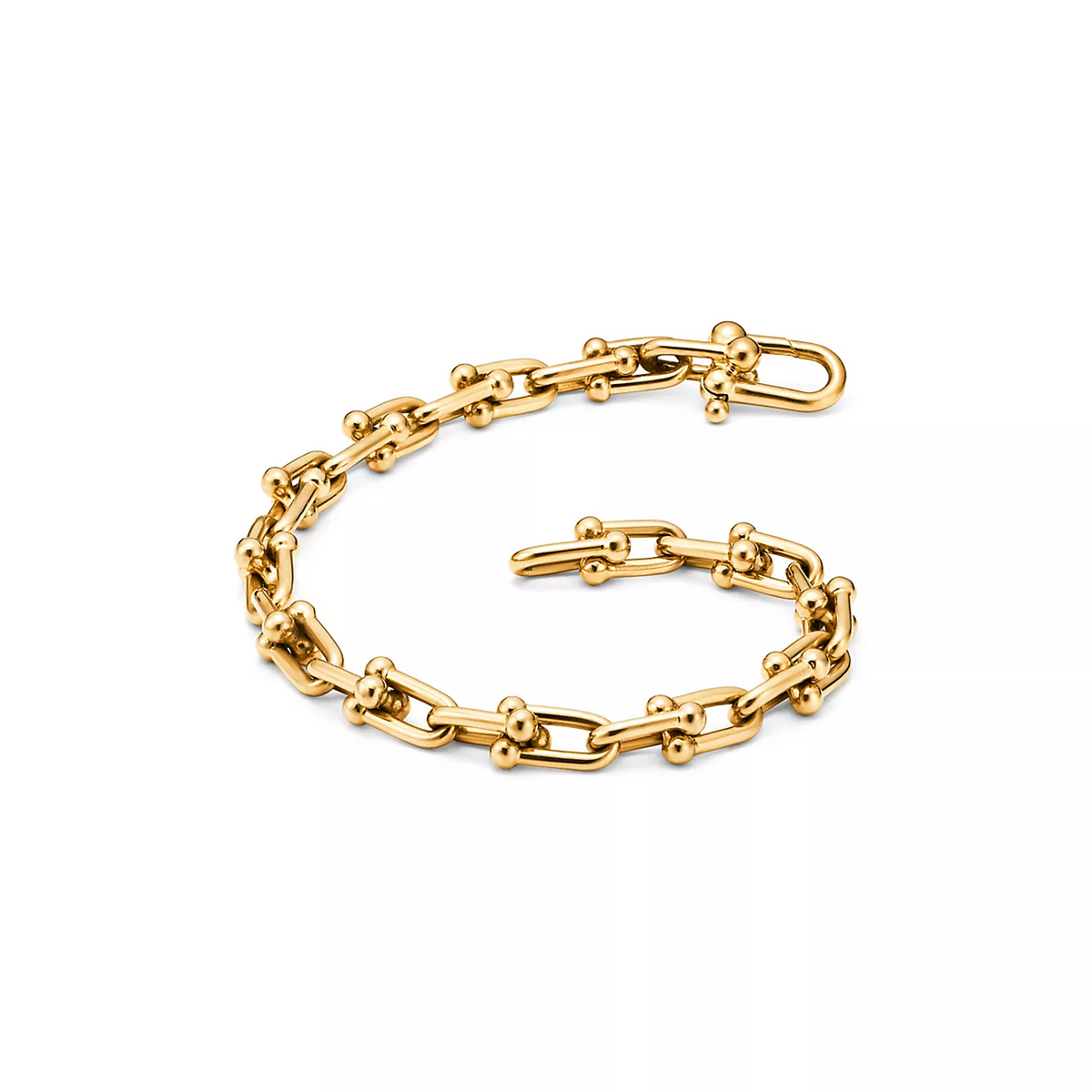 [Sparkle Jewelry]HARDWEAR SMALL LINK 26 MOTIF GOLD BRACELET