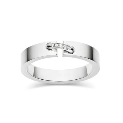 [Sparkle]ALLIANCE LIENS VIDENCE DIAMOND 4MM RING
