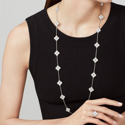[sparkle Jewelry ]CLOVER 20 MOTIFS  LASER SILVER