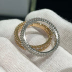 [sparkle Jewelry ]PERLEE DIAMOND SILVER RING