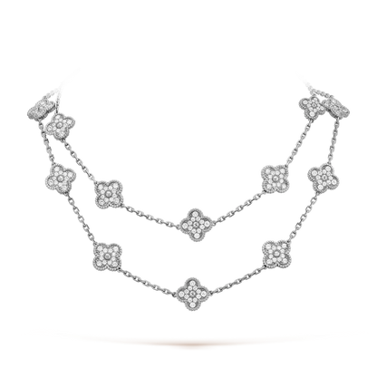 [sparkle Jewelry ]CLOVER 20 MOTIFS DIAMOND SILVER