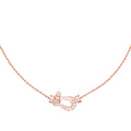 [sparkle Jewelry ]FORCE 10 PINK GOLD DIAMOND NECKLACE