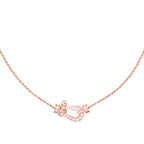 [sparkle Jewelry ]FORCE 10 PINK GOLD DIAMOND NECKLACE