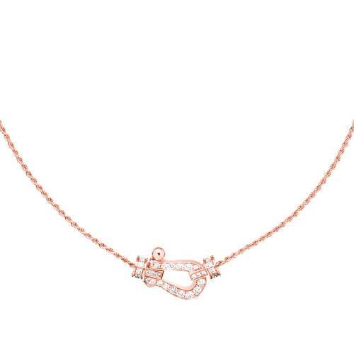 [sparkle Jewelry ]FORCE 10 PINK GOLD DIAMOND NECKLACE