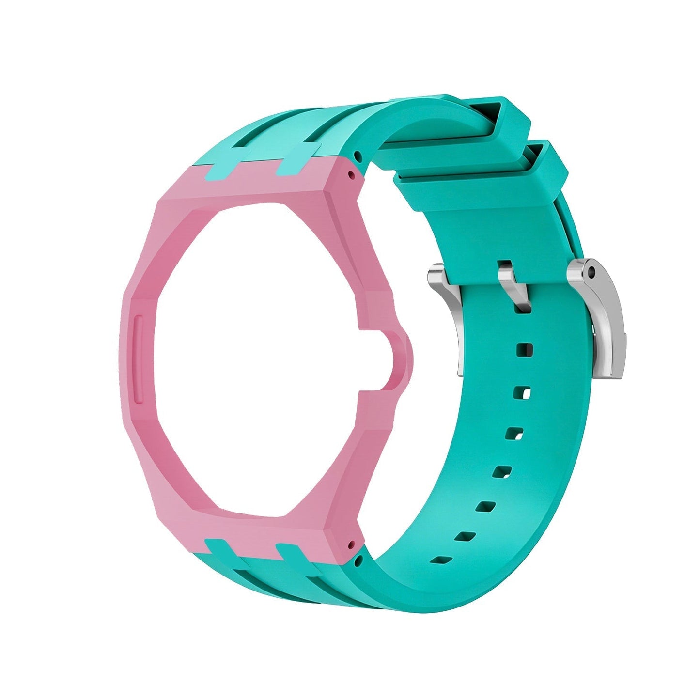 [Sparkle]Royal Oak Pop Exklusives Gehäuse aus Bioceramic & Silikonarmband Mix Color