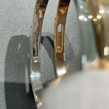 [sparkle Jewelry]Move Noa Rose Gold Pavé Diamond Bangle Bracelet